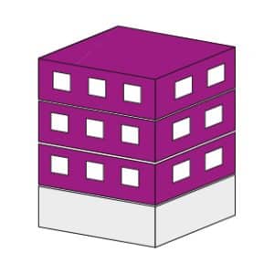 3 Stockwerke